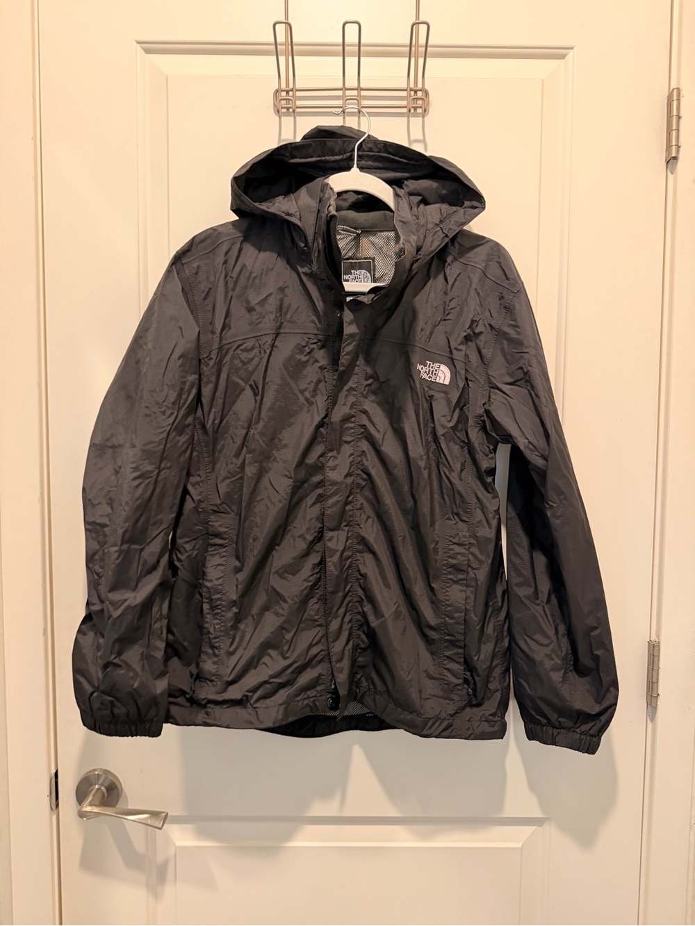 The North Face Men's Black Hooded Rain Jacket Size
Small